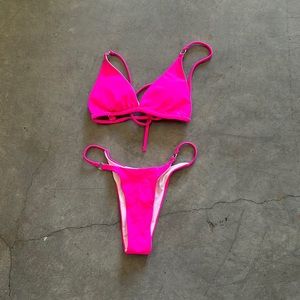 Hot pink bikini. Never worn